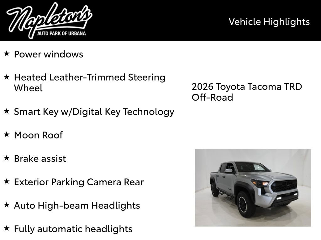 New 2026 Toyota Tacoma TRD Off-Road AWD/4WD image 16