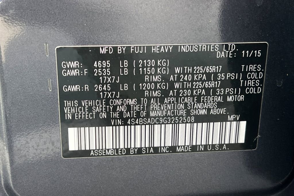 Used 2016 Subaru Outback 2.5i Premium image 35