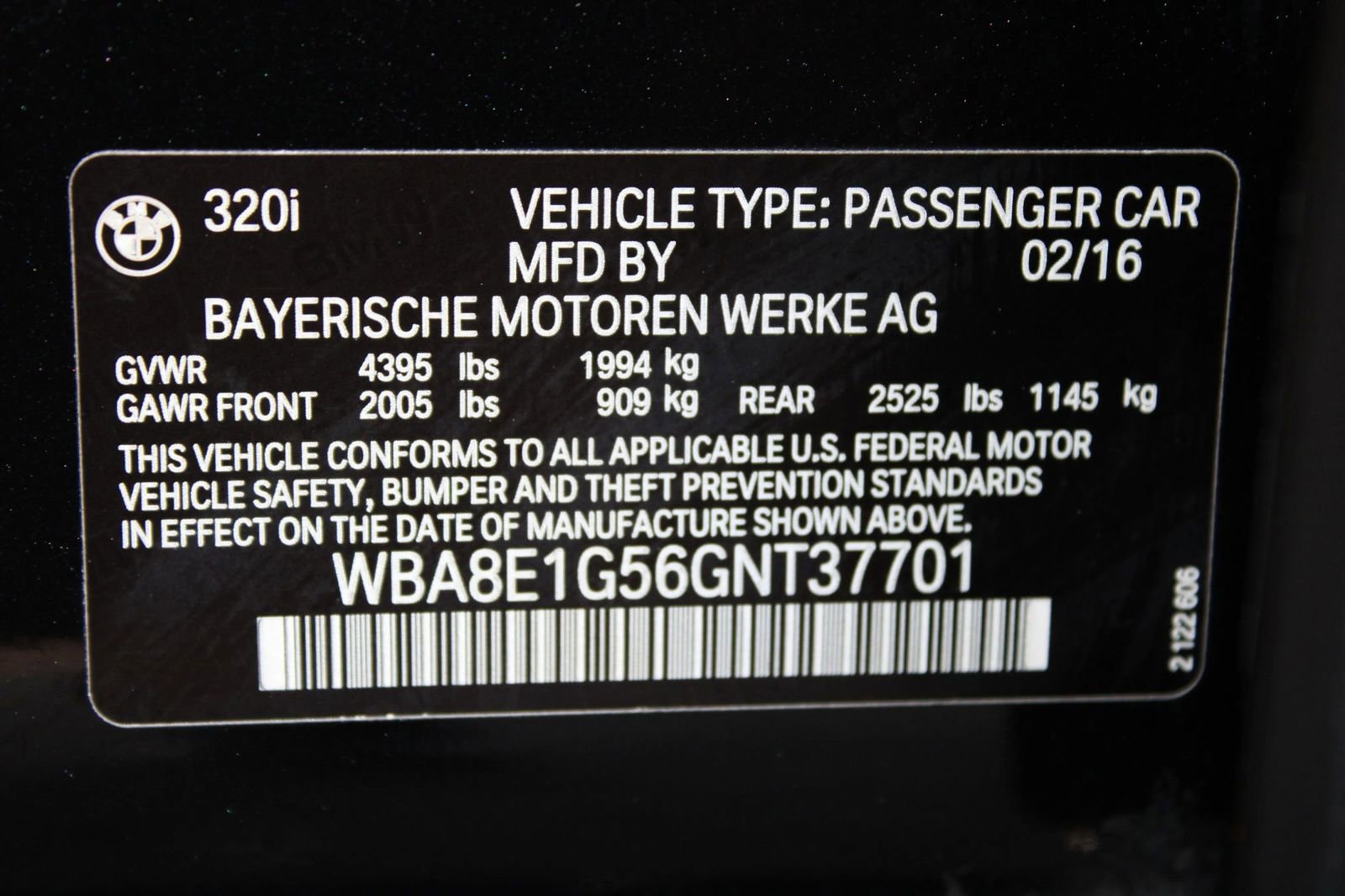 Used 2016 BMW 320i Sedan RWD image 7