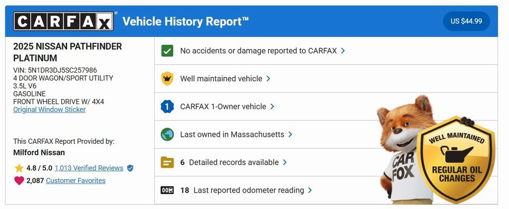 Certified 2025 Nissan Pathfinder Platinum w/ Cargo Package image 33