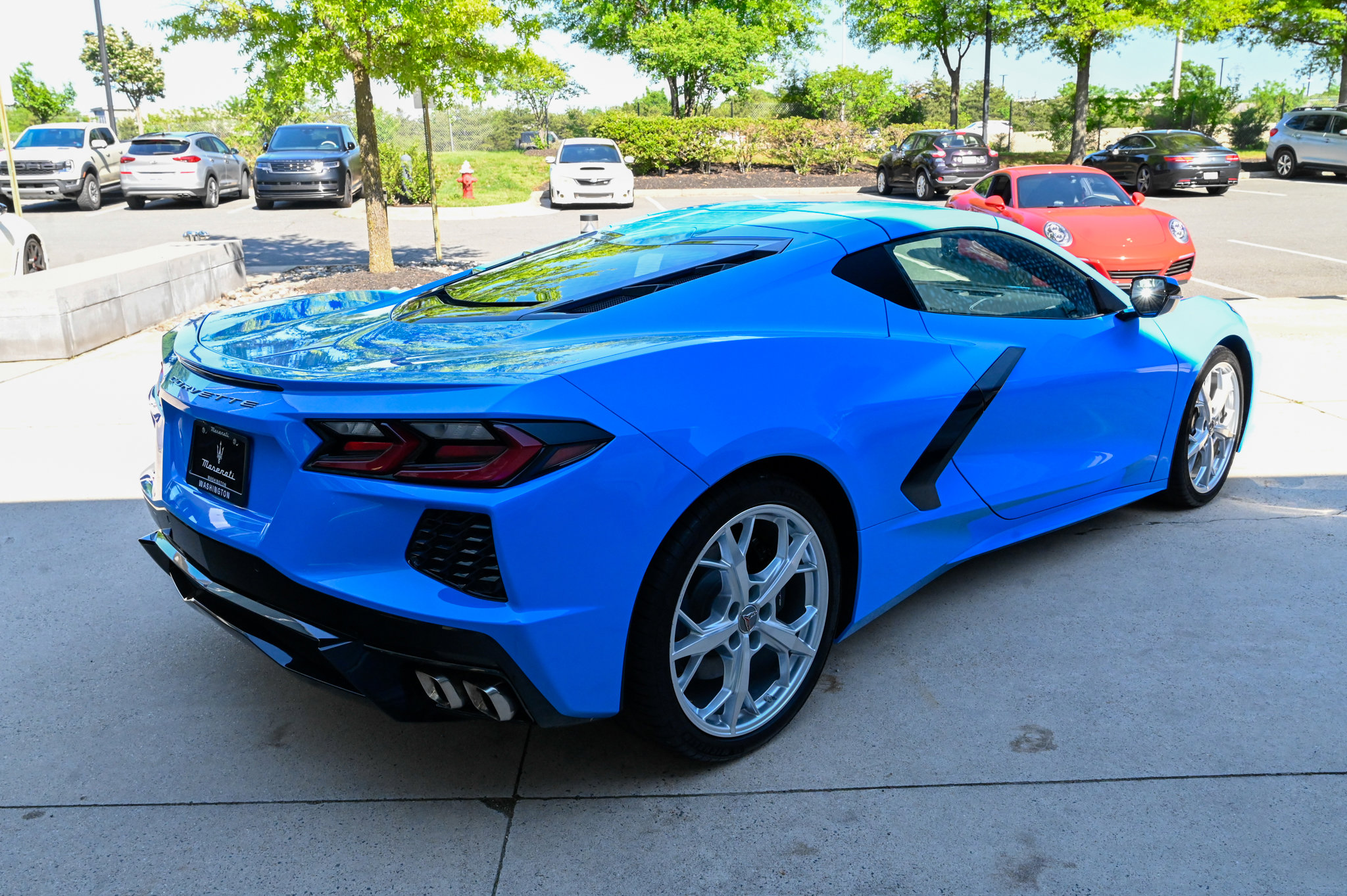 Used 2021 Chevrolet Corvette Stingray Coupe w/ Chrome Exterior Badge Package RWD image 5