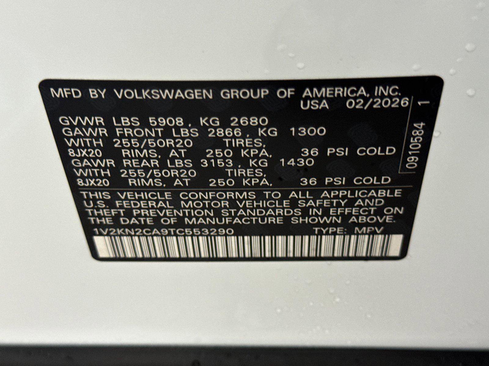 New 2026 Volkswagen Atlas SE image 27