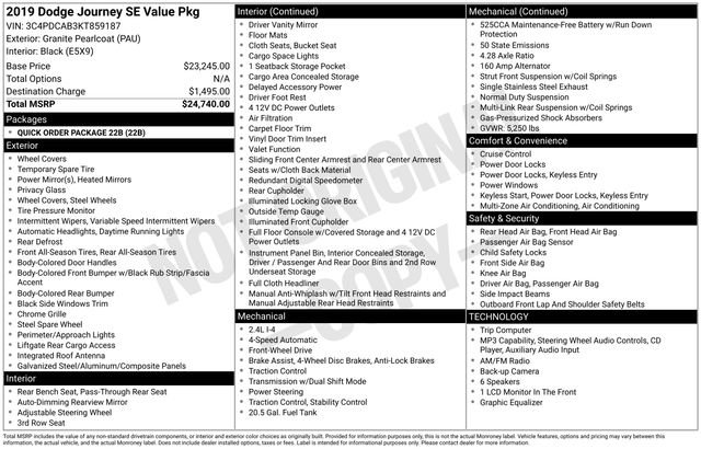 Used 2019 Dodge Journey SE image 27