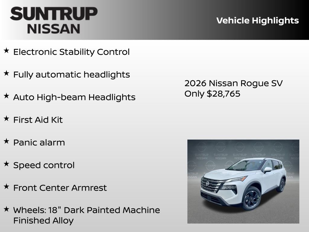 New 2026 Nissan Rogue SV AWD/4WD image 30