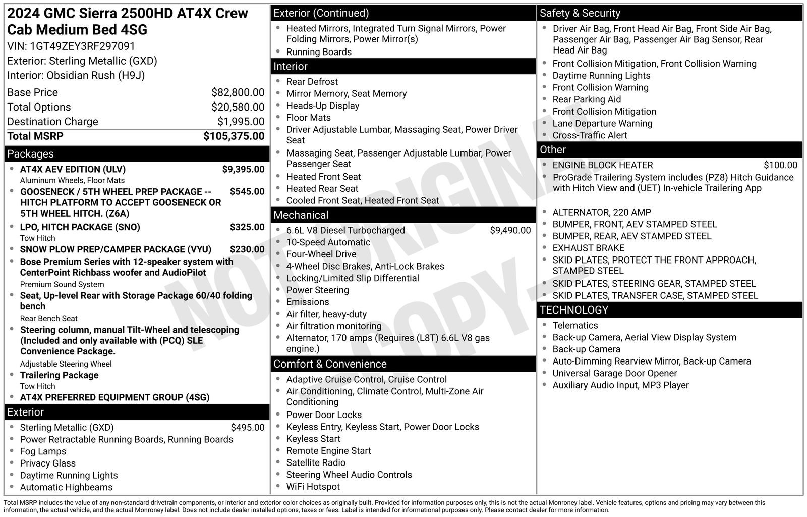 Used 2024 GMC Sierra 2500 AT4X w/ AT4X AEV Edition AWD/4WD image 19