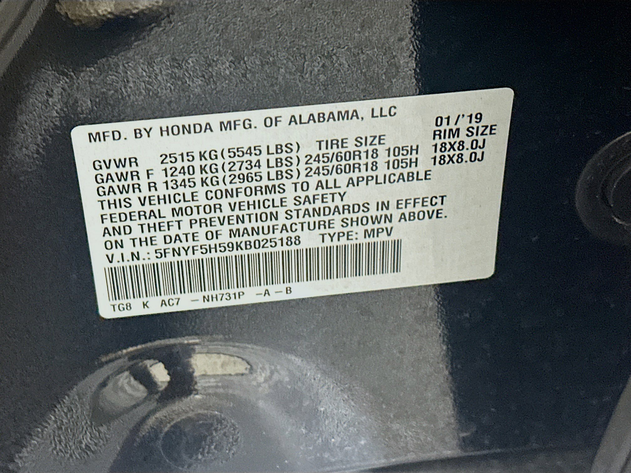 Used 2019 Honda Pilot EX-L image 12