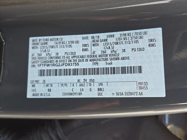 Used 2018 Ford F150 Raptor w/ Equipment Group 801A Mid AWD/4WD image 24