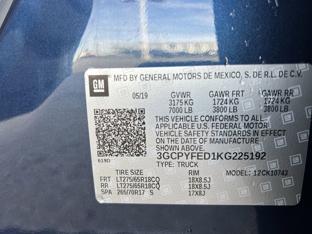 Certified 2019 Chevrolet Silverado 1500 LT Trail Boss image 33