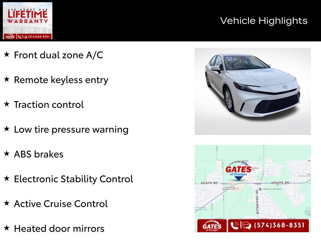 Used 2025 Toyota Camry LE FWD image 8