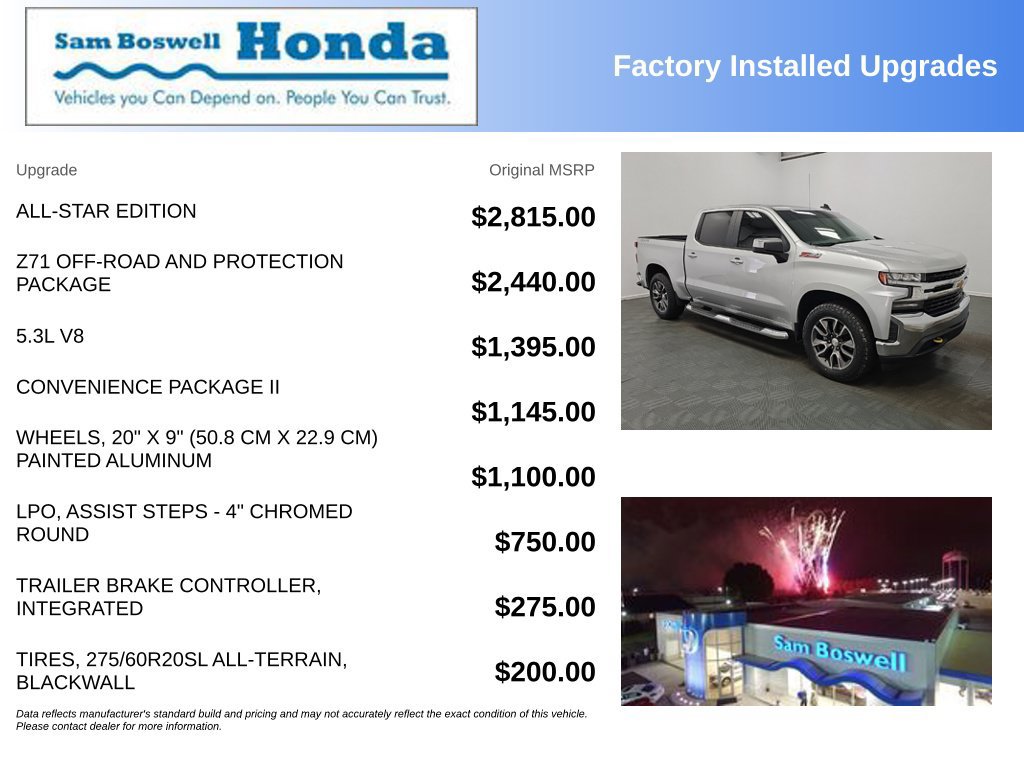 Used 2020 Chevrolet Silverado 1500 LT w/ All-Star Edition AWD/4WD image 4