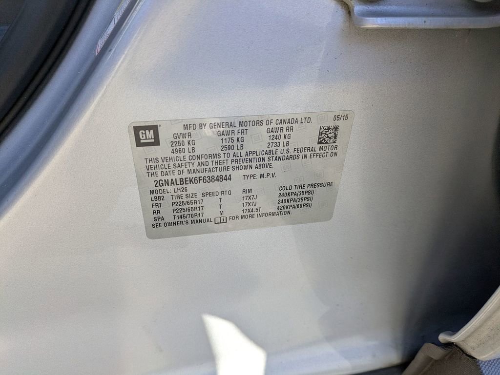 Used 2015 Chevrolet Equinox LT w/ Driver Convenience Package image 31