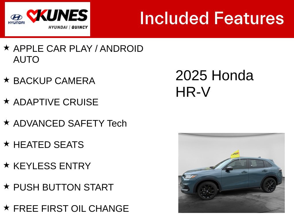 Used 2025 Honda HR-V Sport image 2