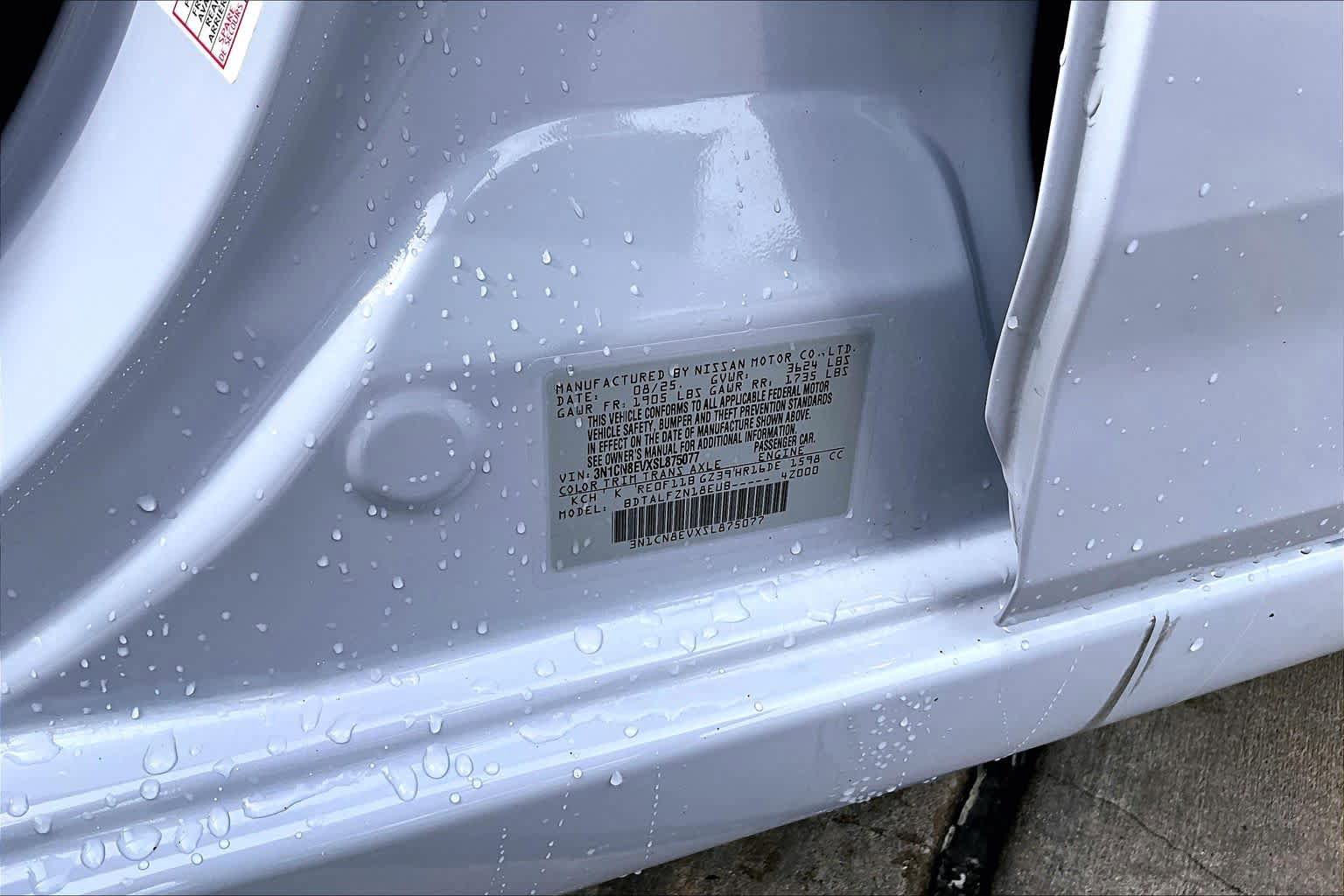 Certified 2025 Nissan Versa SV w/ Trunk Package FWD image 33