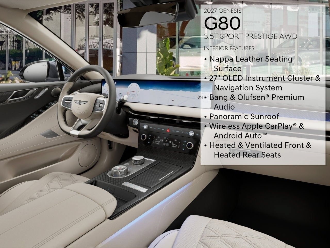 New 2027 Genesis G80 3.5T Sport Prestige AWD/4WD image 21