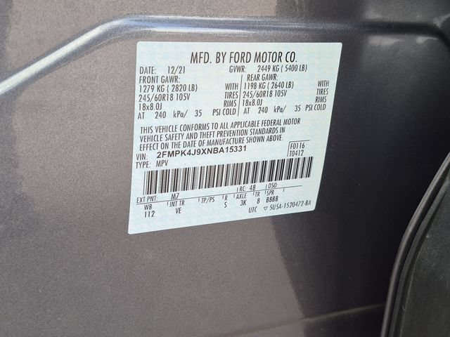 Used 2022 Ford Edge SEL w/ Convenience Package AWD/4WD image 33