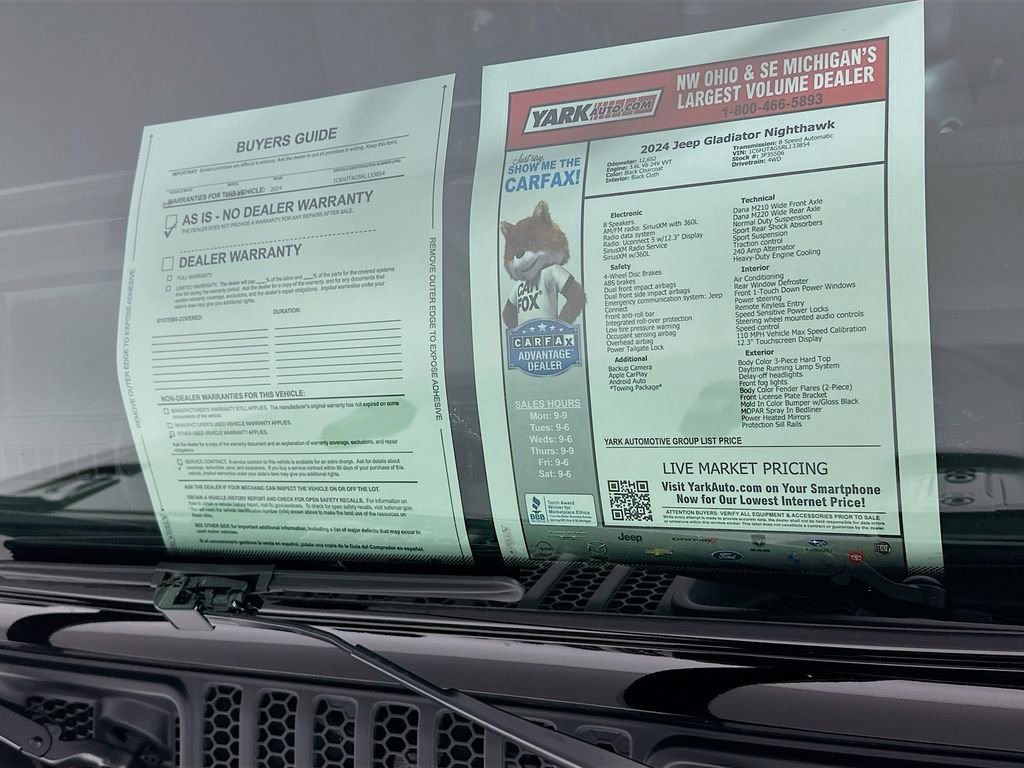 Certified 2024 Jeep Gladiator Sport image 16