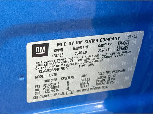 Used 2015 Chevrolet Trax LT w/ LPO, Cargo Package image 30