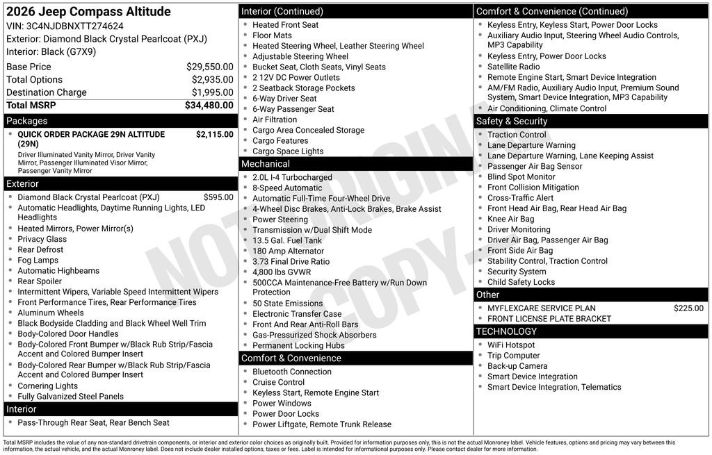 New 2026 Jeep Compass Latitude AWD/4WD image 5