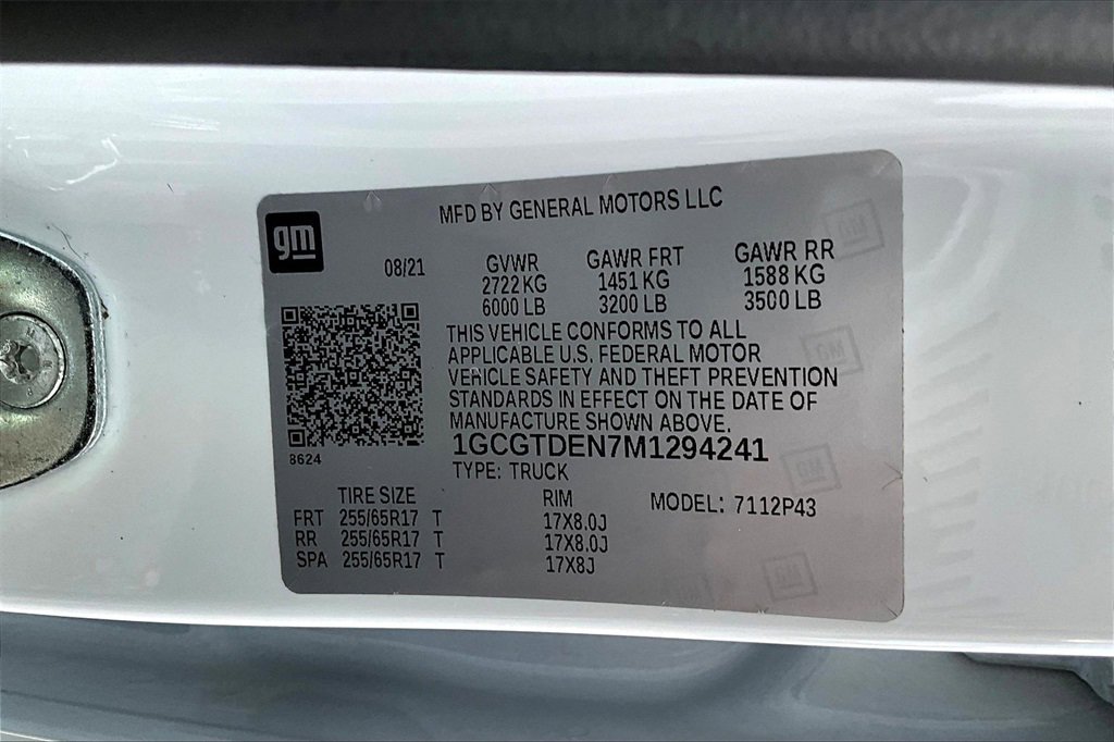 Certified 2021 Chevrolet Colorado Z71 image 17