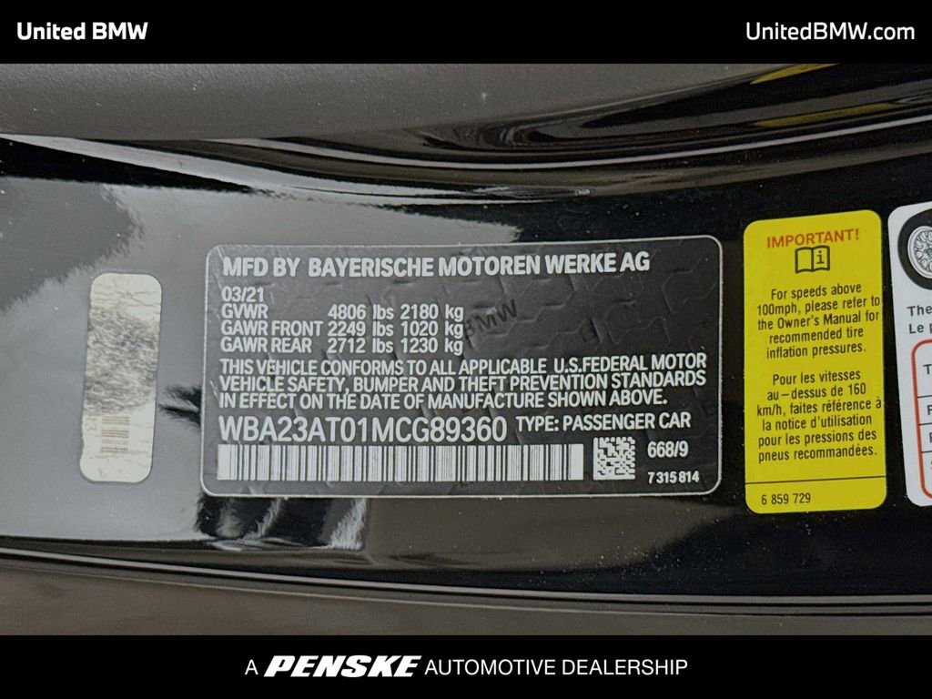 Used 2021 BMW 430i Convertible w/ Premium Package image 14