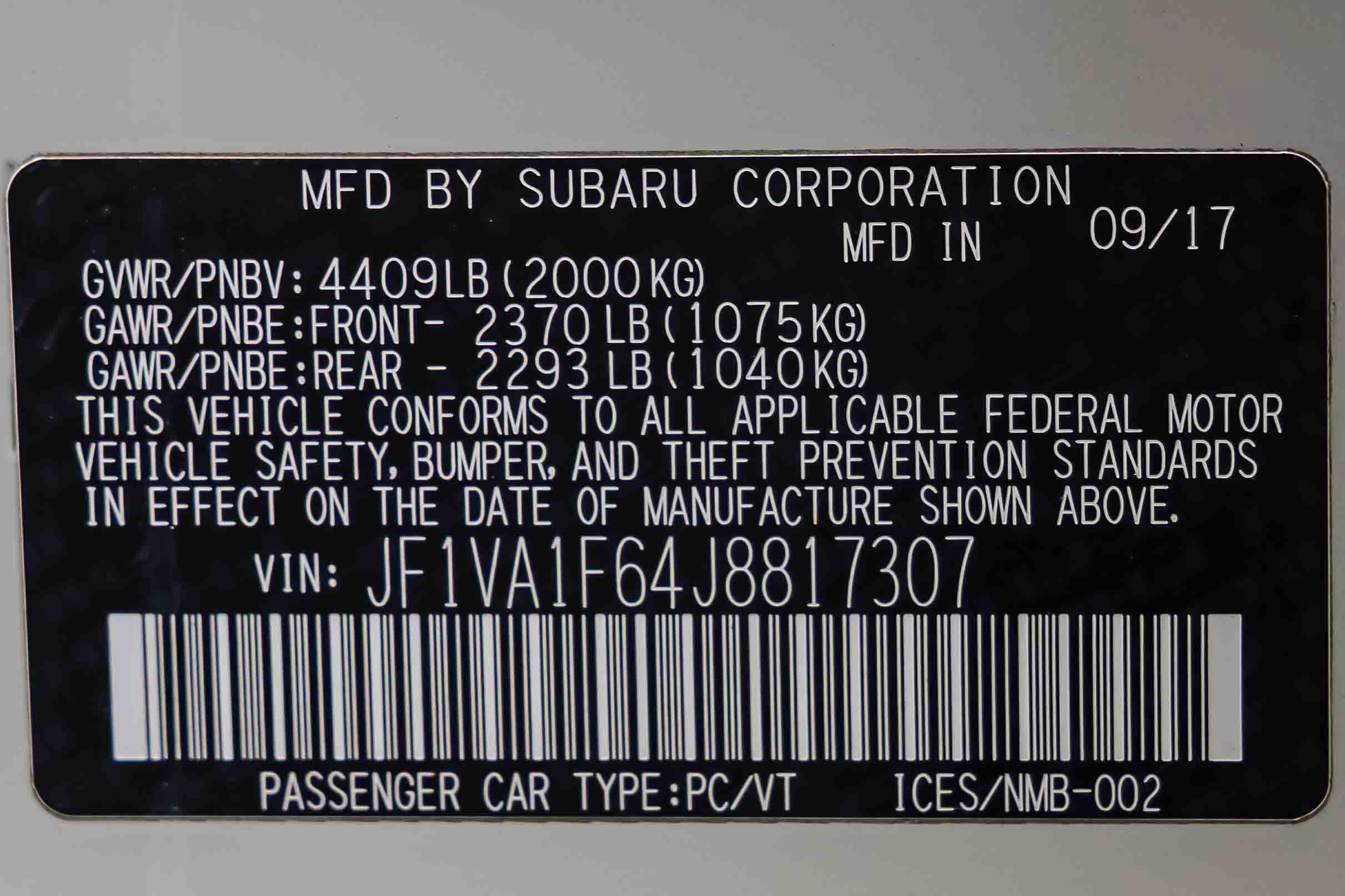 Used 2018 Subaru WRX Limited AWD/4WD image 29