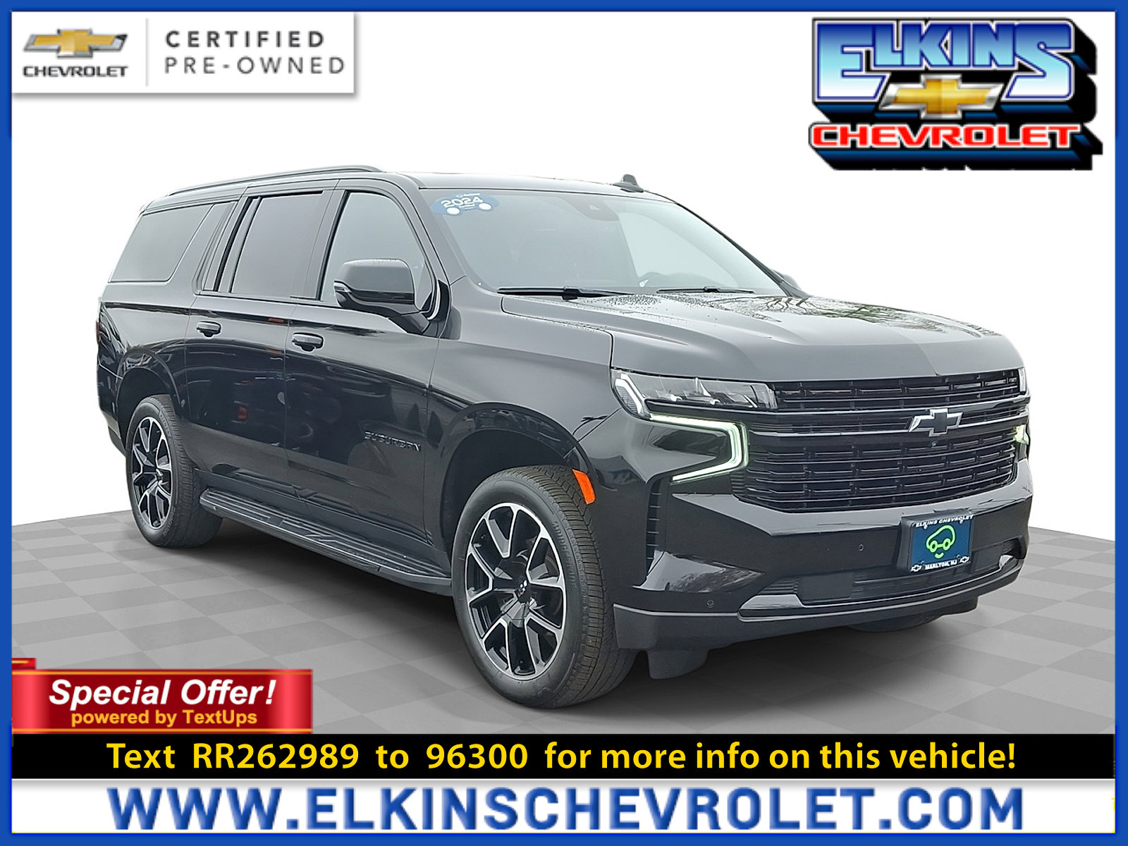 Certified 2024 Chevrolet Suburban RST w/ Luxury Package AWD/4WD image 1