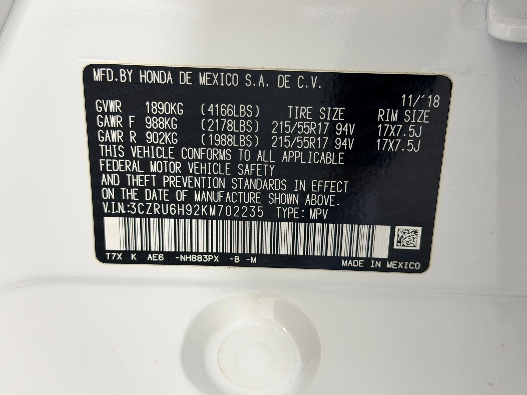 Used 2019 Honda HR-V Touring image 21