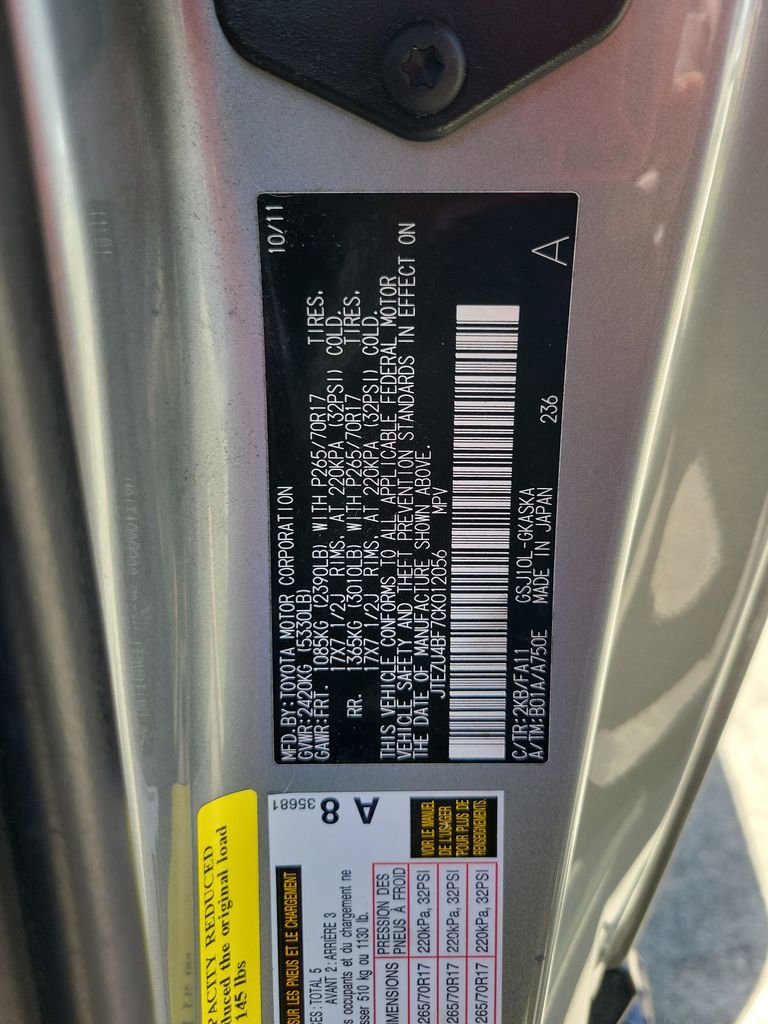 Used 2012 Toyota FJ Cruiser 2WD w/ Upgrade Pkg image 36