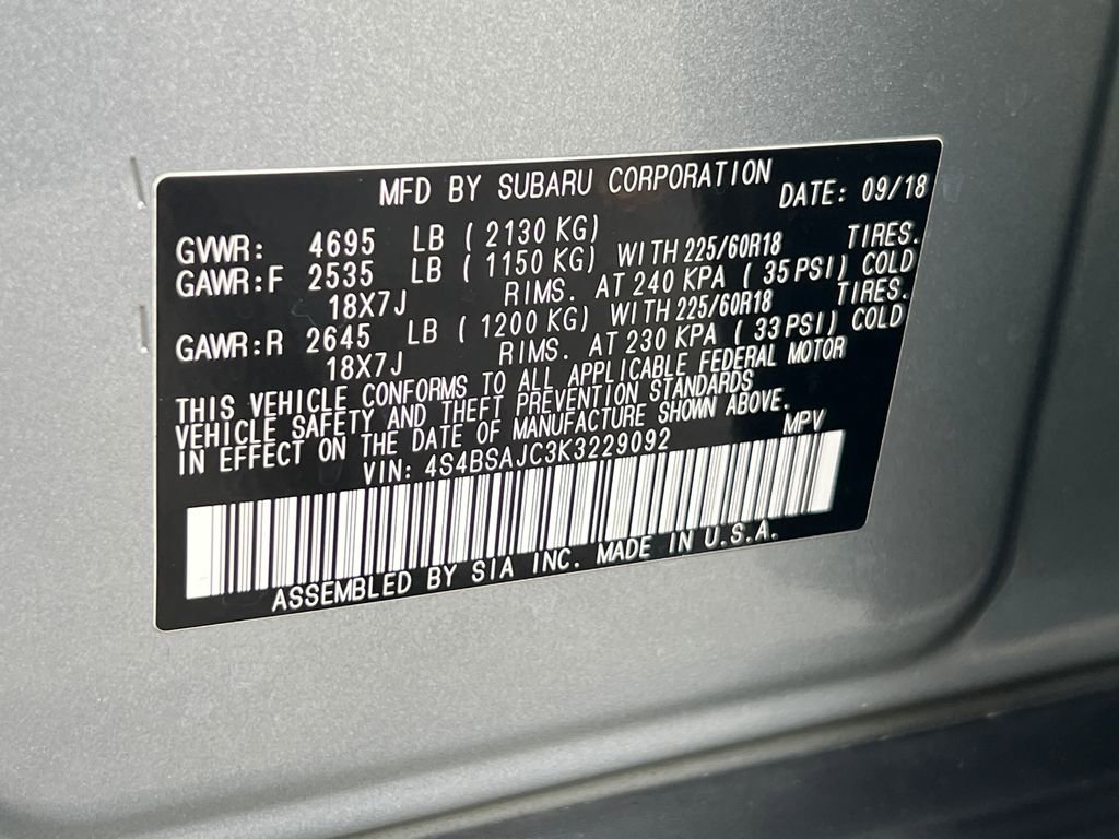 Used 2019 Subaru Outback 2.5i Limited image 33