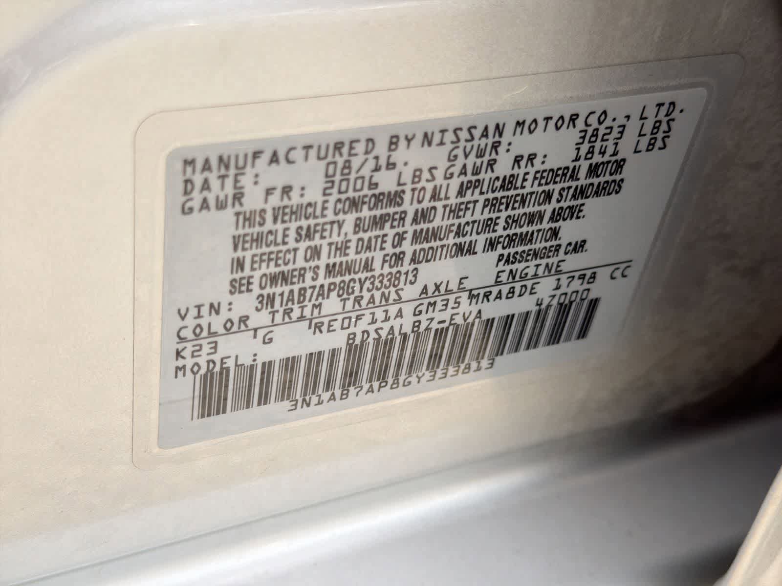 Used 2016 Nissan Sentra S image 35