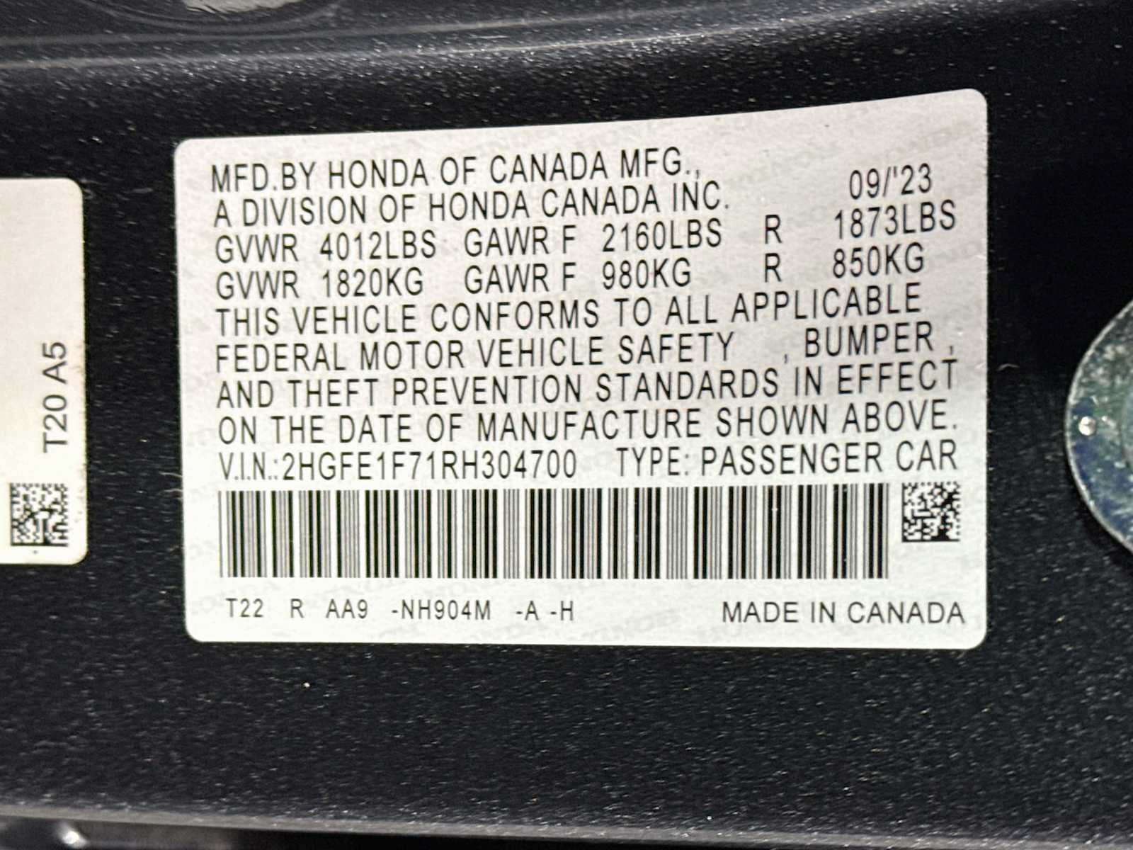 Certified 2024 Honda Civic EX image 30