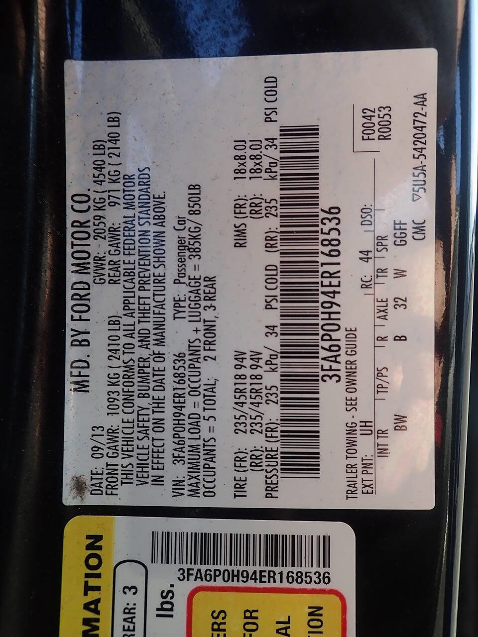 Used 2014 Ford Fusion SE w/ Equipment Group 202A image 9