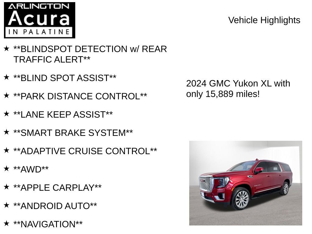Used 2024 GMC Yukon XL Denali AWD/4WD image 8