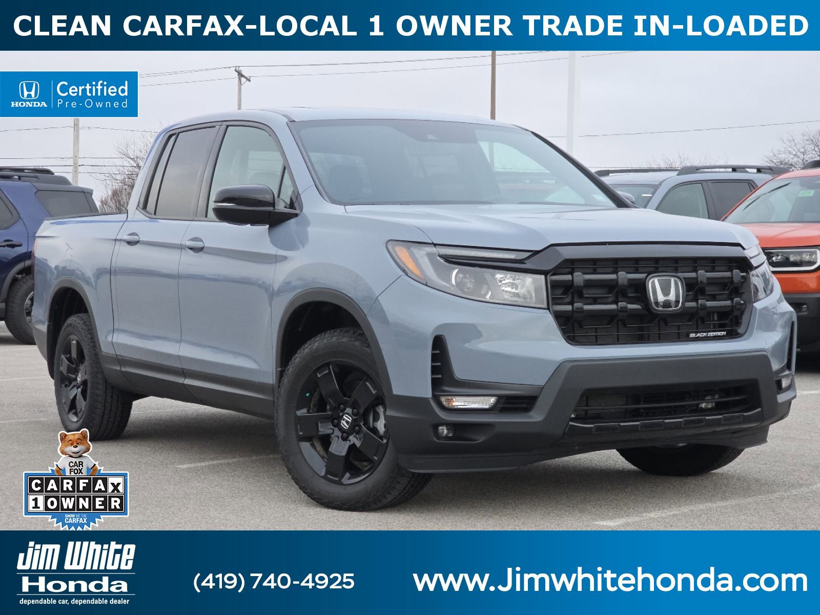 Certified 2025 Honda Ridgeline Black Edition image 1