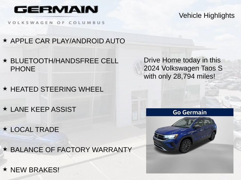 Used 2024 Volkswagen Taos S FWD image 5
