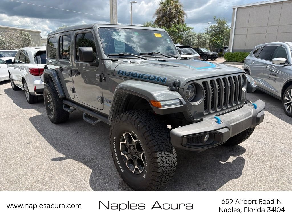 Used 2022 Jeep Wrangler Unlimited Rubicon 4xe AWD/4WD image 1