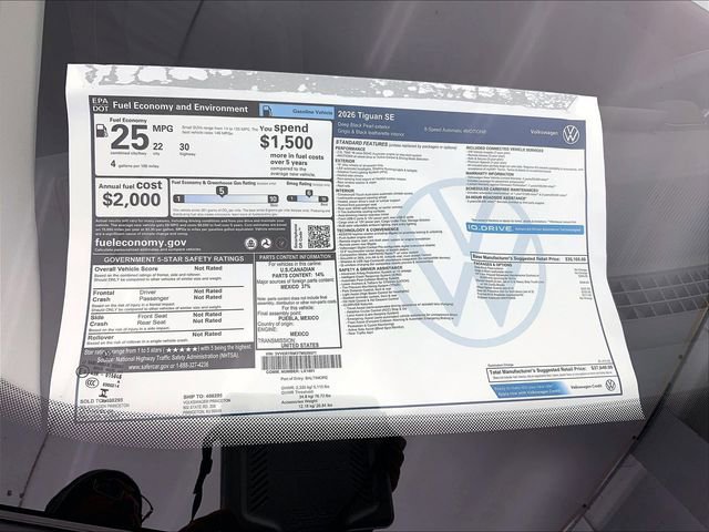 New 2026 Volkswagen Tiguan SE image 15