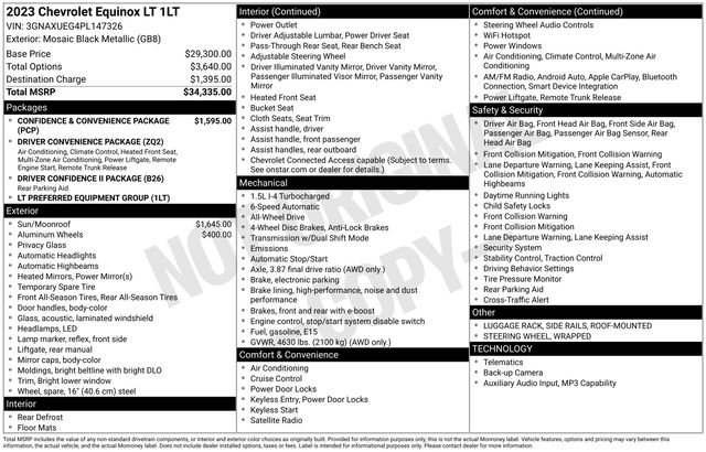 Used 2023 Chevrolet Equinox LT AWD/4WD image 5