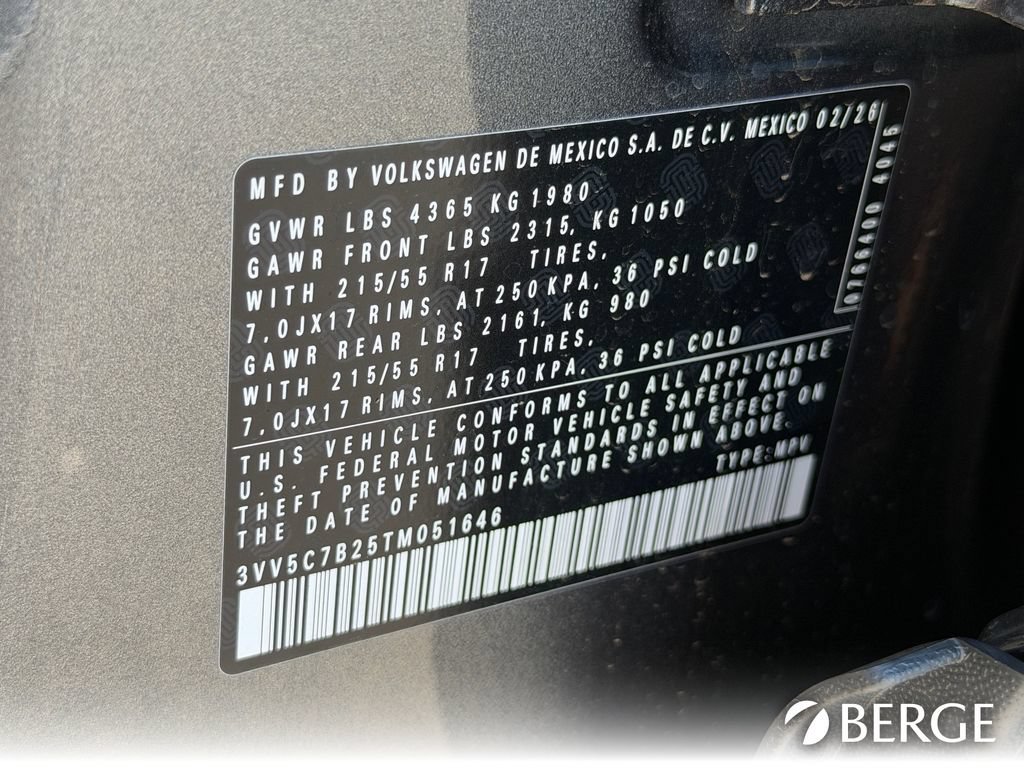 New 2026 Volkswagen Taos S FWD image 30