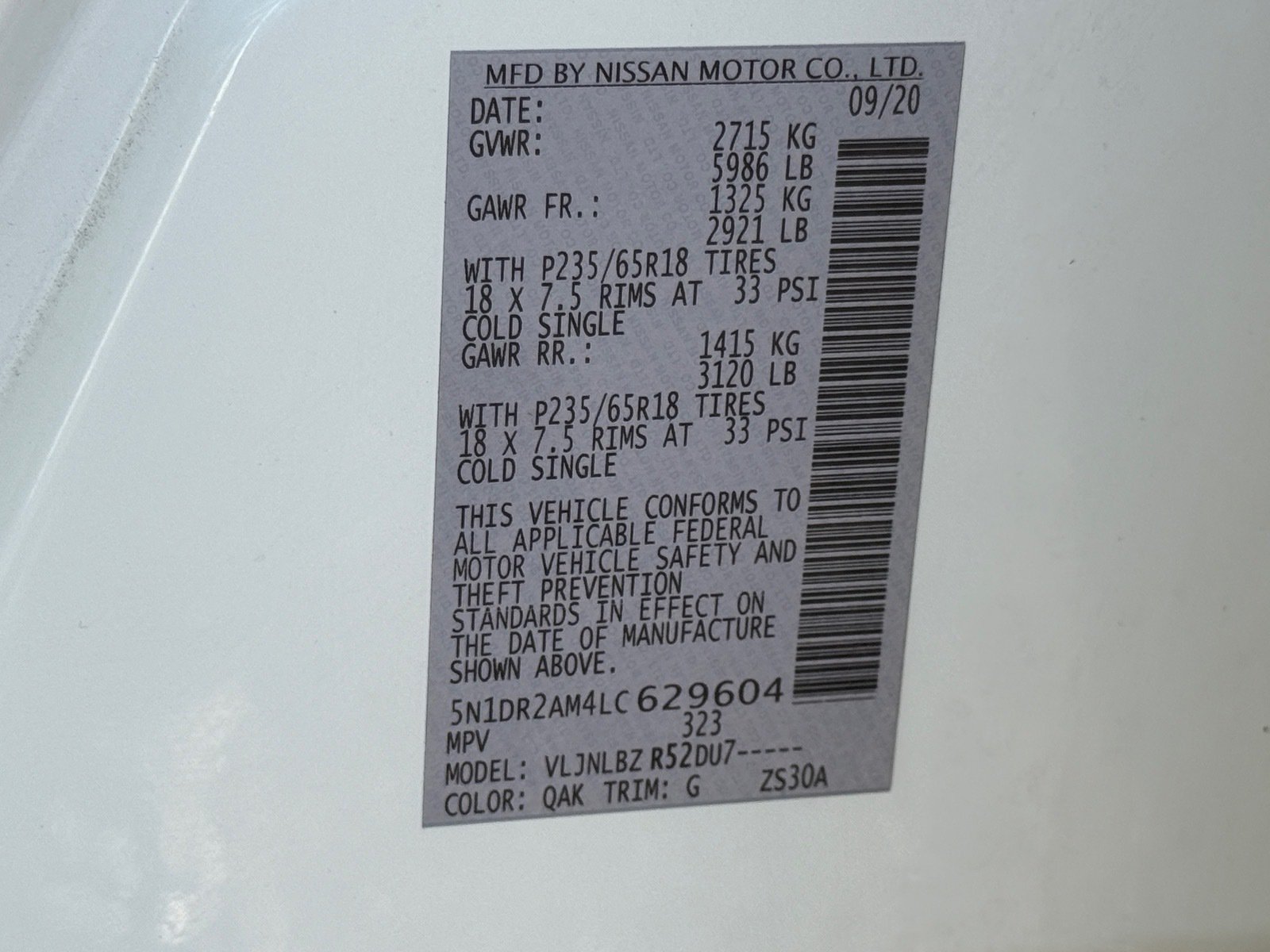 Used 2020 Nissan Pathfinder S AWD/4WD image 36