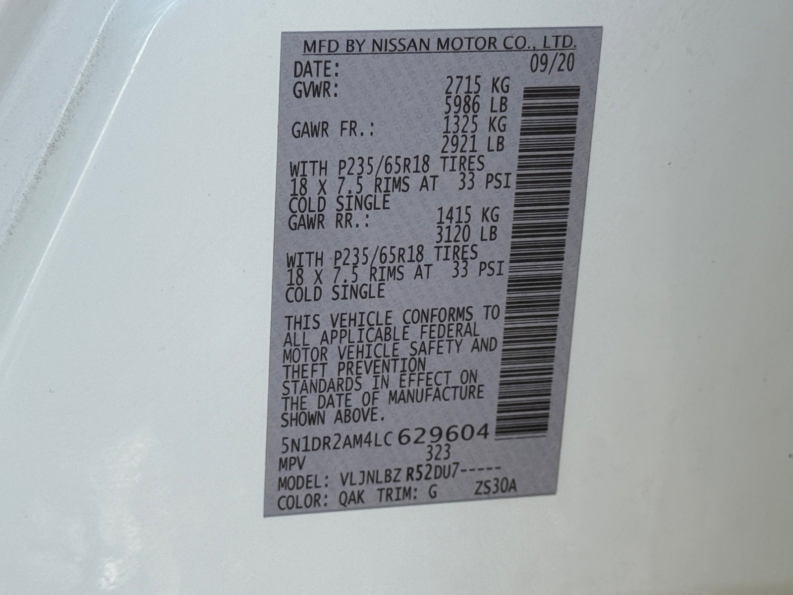 Used 2020 Nissan Pathfinder S AWD/4WD image 36