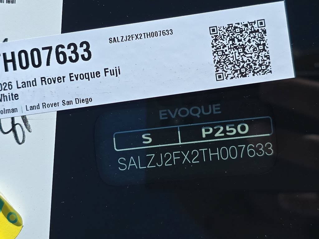 New 2026 Land Rover Range Rover Evoque S AWD/4WD image 36