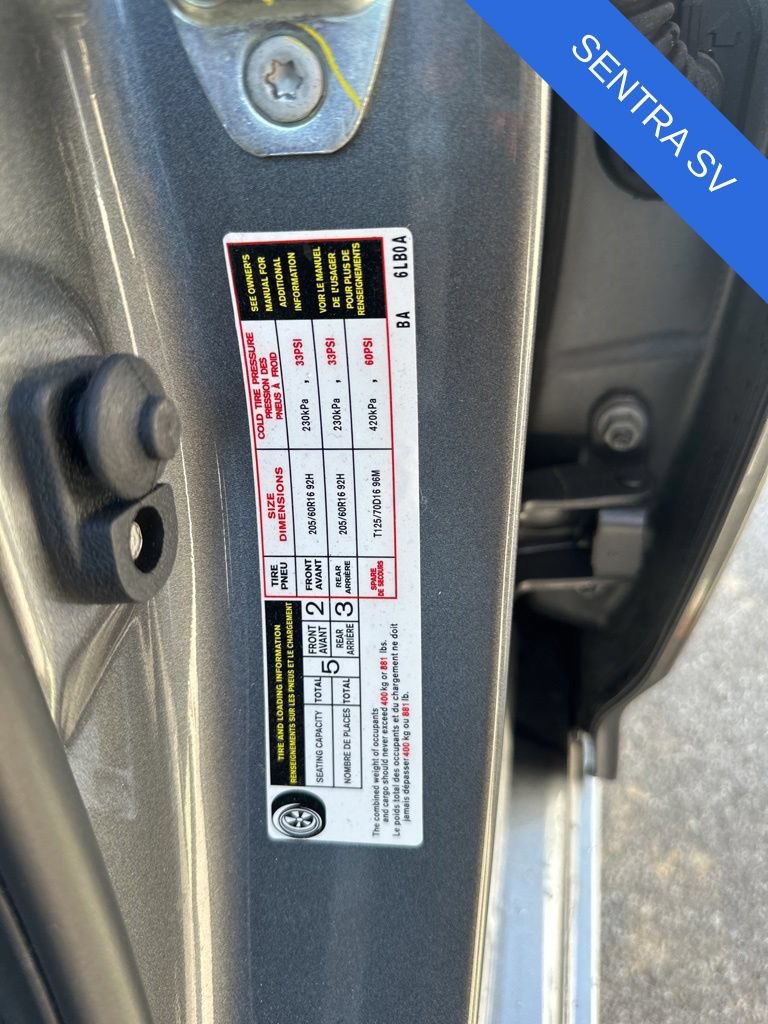Used 2025 Nissan Sentra SV FWD image 13