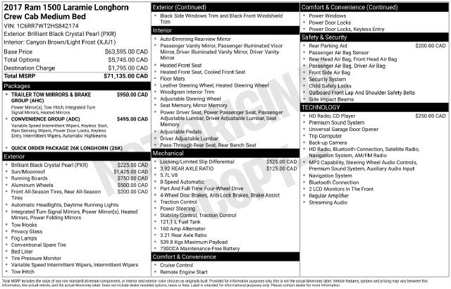 Used 2017 RAM 1500 Laramie Longhorn AWD/4WD image 36