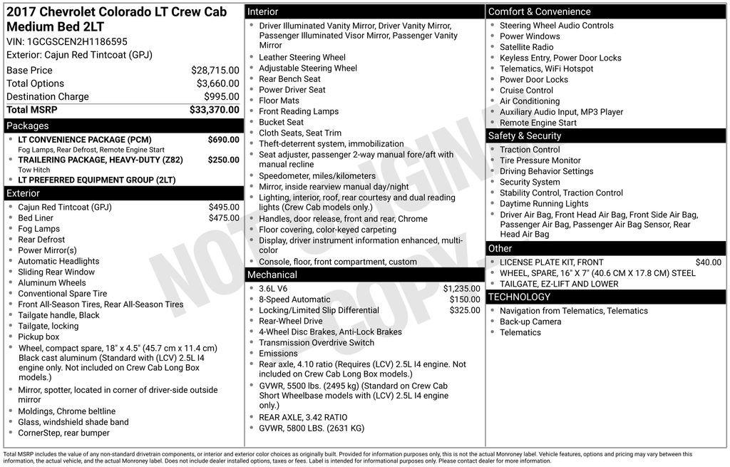 Used 2017 Chevrolet Colorado LT w/ LT Convenience Package image 28