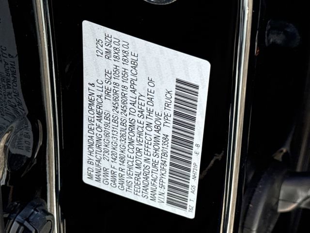 New 2026 Honda Ridgeline Black Edition image 38