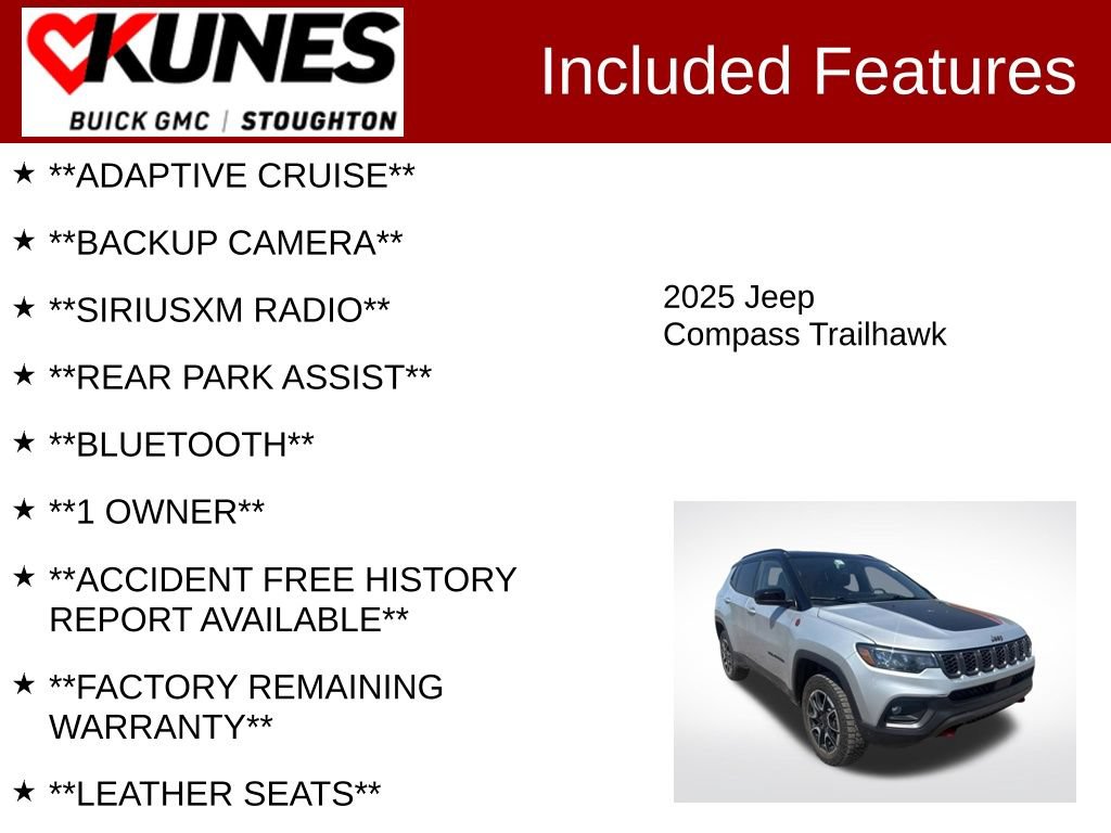Used 2025 Jeep Compass Trailhawk AWD/4WD image 2