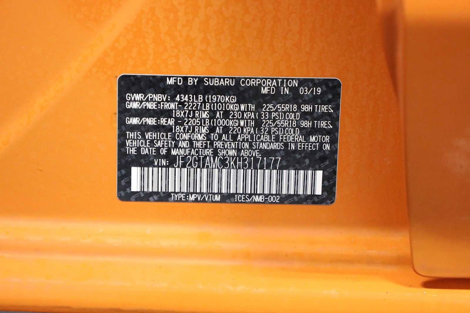 Used 2019 Subaru Crosstrek 2.0i Limited w/ Moonroof Package image 40