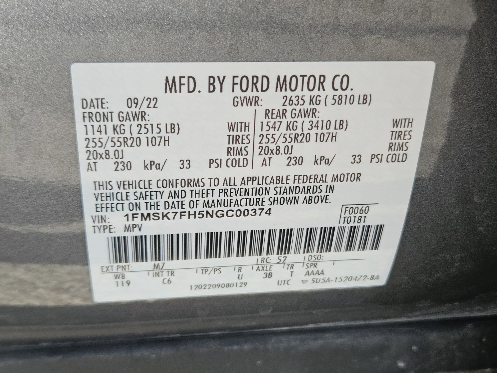 Certified 2022 Ford Explorer Limited w/ Limited Technology Package image 35