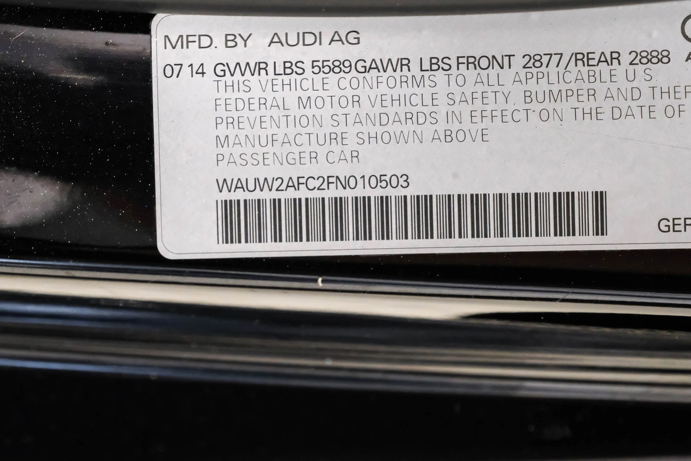 Used 2015 Audi S7 Prestige w/ Black Optic Package image 73